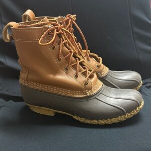 L.L. Bean Classic Duck Boots in Brown and Tan Men’s Size 11